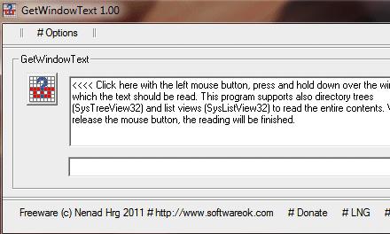 GetWindowText (โปรแกรม คัดลอกข้อความ ออกจาก Windows ง่ายๆ) : 
