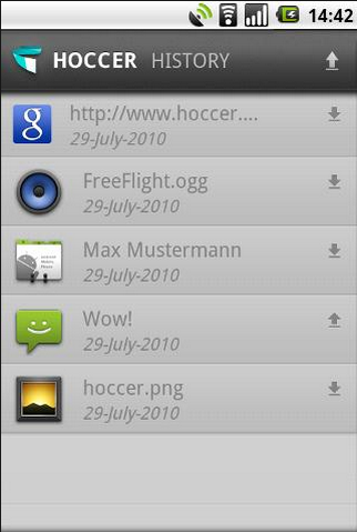 Hoccer Data Sharing (App แชร์ข้อมูล ผ่านมือถือ) : 