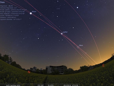 Stellarium (โปรแกรมดูดาว Stellarium กล้องดูดาว ท้องฟ้าจำลอง) : 
