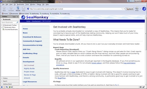 Mozilla SeaMonkey (โปรแกรมรับส่งเมล์ เบราว์เซอร์ และ แชท) : 