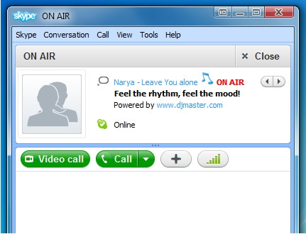 ON AIR (ปลั๊กอิน Skype แบ่งปันเพลง ที่ฟังอยู่ ให้เพื่อนฟังด้วยผ่าน Skype) : 