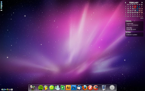Emerge Desktop (โปรแกรม ปรับเปลี่ยน หน้าจอ เดสก์ทอป ให้มีสีสันมากขึ้น) : 