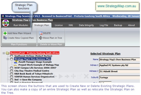 Strategy Map Balanced Scorecard (โปรแกรมวางแผนงาน สร้าง Flowchart) : 