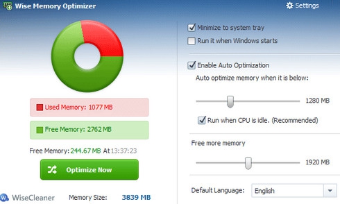 Wise Memory Optimizer (โปรแกรมจัดการ RAM เพิ่มความเร็วแรม) : 