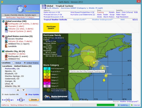 Earth Alerts (โปรแกรมแจ้งเตือนแผ่นดินไหว ภัยธรรมชาติ แบบทันด่วน) : 