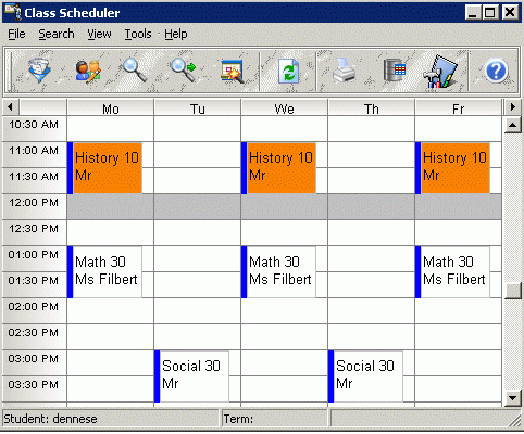 CyberMatrix Class Scheduler (โปรแกรมจัดตารางสอน จัดตารางเรียน) : 