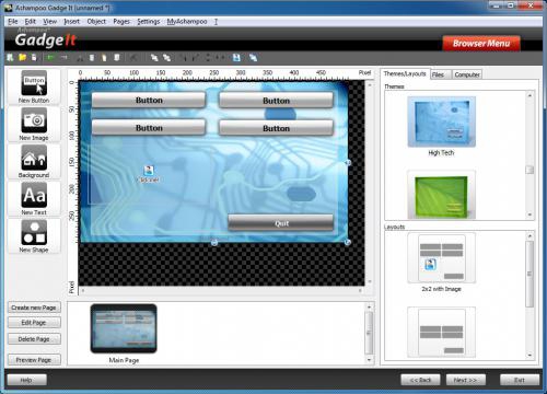 Ashampoo Gadge It (โปรแกรมจัด ไอคอน Desktop ให้เป็นระเบียบ สวยงาม) : 