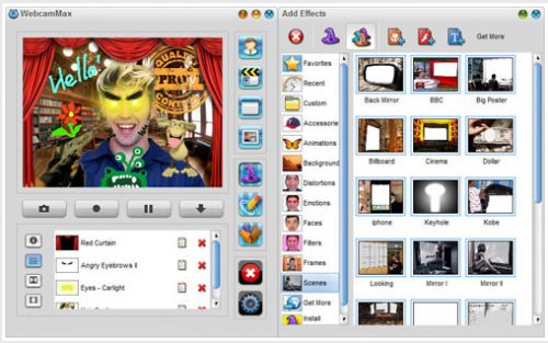 WebcamMax (โปรแกรม WebcamMax เพิ่มลูกเล่น เว็บแคม) : 