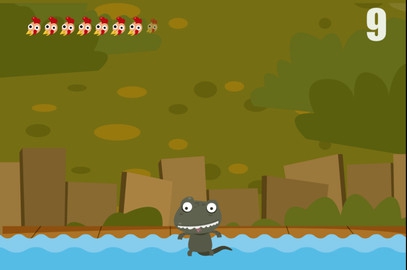 The Lake Hero (App เกมส์จระเข้ จระเข้น้อยกระโดดงับไก่ลงน้ำ) : 