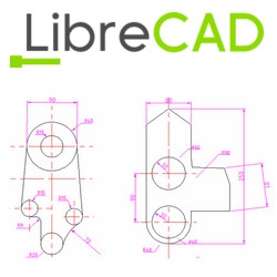 LibreCAD (โปรแกรมออกแบบ โปรแกรมวาดแบบ 2 มิติ) : 