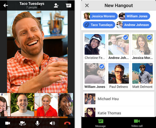 Hangouts (App แชทกับเพื่อน คุยแบบเห็นหน้า) : 