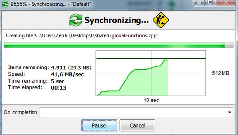 FreeFileSync (โปรแกรม Sync ข้อมูล ไฟล์และโฟลเดอร์ ให้ตรงกัน) : 