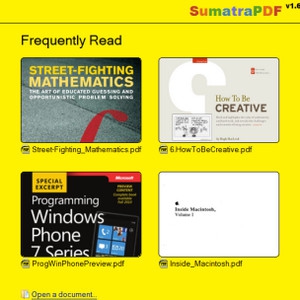 Sumatra PDF (โปรแกรมเปิดไฟล์ PDF โปรแกรมอ่านไฟล์ PDF ฟรี) : 