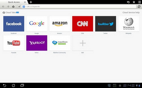 Maxthon Web Browser (App สำหรับนัก เล่นเน็ต แบบพกพา) : 