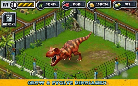 Jurassic Park™ Builder (App เกมส์สวนสัตว์ อาณาจักร Jurassic Park) : 