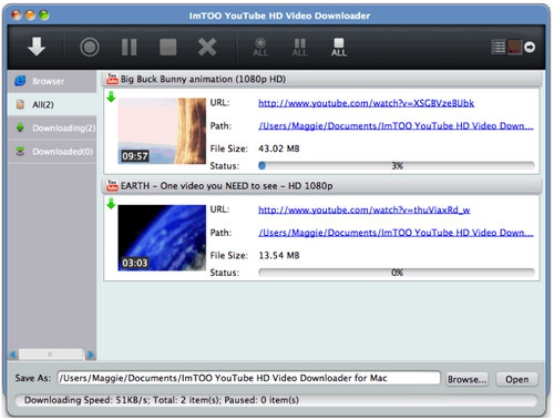 ImTOO YouTube HD Video Downloader for Mac (โหลดคลิป Youtube บนเครื่องแมค) : 