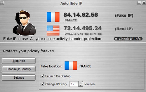 Auto Hide IP (โปรแกรมซ่อน IP) : 