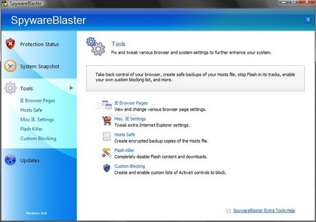 Spyware Blaster (โปรแกรมป้องกัน Spyware Adware ฯลฯ) : 