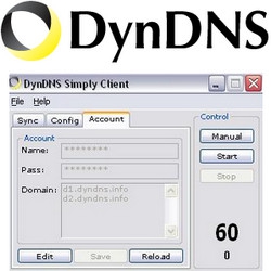 DynDNS Simply (โปรแกรม DynDNS Simply อัพเดท IP ของบริการ DynDNS) : 