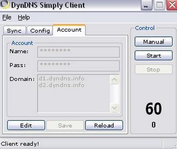 DynDNS Simply (โปรแกรม DynDNS Simply อัพเดท IP ของบริการ DynDNS) : 