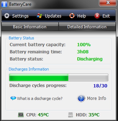 BatteryCare (โปรแกรม BatteryCare ตรวจเช็ค แบตเตอรี่ Notebook) : 