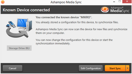 Ashampoo Media Sync (โปรแกรม Sync ข้อมูล แบ็คอัพข้อมูล) : 