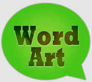 WordArt Chat Sticker : 
