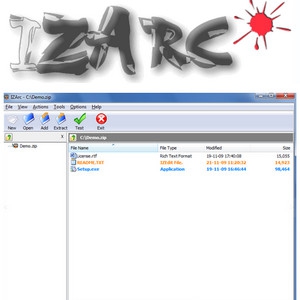 IZArc (โปรแกรม IZArc แตกไฟล์ บีบอัดไฟล์แบบครอบจักรวาล) : 