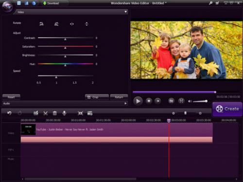 Wondershare Video Editor (โปรแกรม Video Editor แก้ไขและตัดต่อวิดีโอ) : 