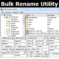 Bulk Rename Utility  (โปรแกรมช่วยจัดระเบียบชื่อไฟล์ เปลี่ยนชื่อหลายๆไฟล์อย่างรวดเร็ว ฟรี)