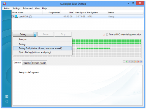 Auslogics Disk Defrag (โปรแกรม Defragment จัดเรียงไฟล์ เรียงข้อมูลบน HDD) : 