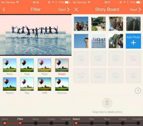 SlideStory (App โปรแกรมสไลด์โชว์) : 