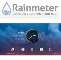 Rainmeter (โปรแกรม Rainmeter แต่งหน้าจอคอม) : 