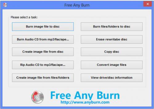 Free Any Burn (โปรแกรมเขียนแผ่นฟรี) : 