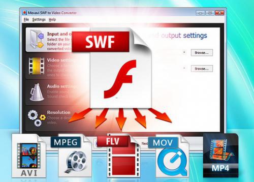 Movavi SWF to Video Converter (โปรแกรมแปลงไฟล์ SWF เป็นวิดีโอ) : 