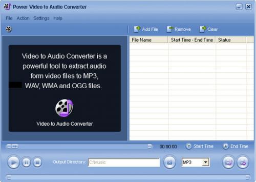 Power Video to Audio Converter : 