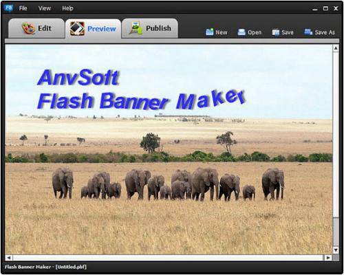 AnvSoft Flash Banner Maker (โปรแกรมสร้างแบนเนอร์ Flash ง่ายๆ) : 
