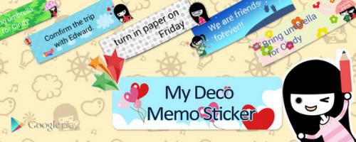 My Deco Memo Sticker (App บันทึกช่วยจำ รูปแบบ Sticker) : 