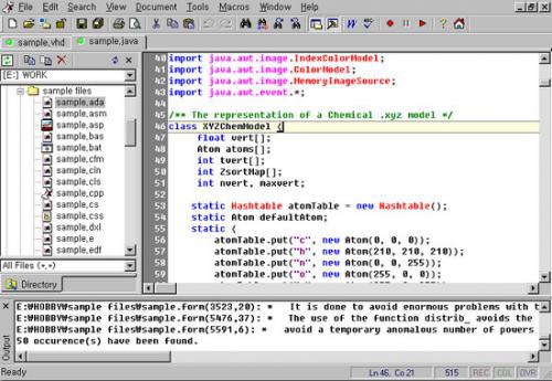Crimson Editor (โปรแกรมแก้ไข Source Code ฟรี) : 