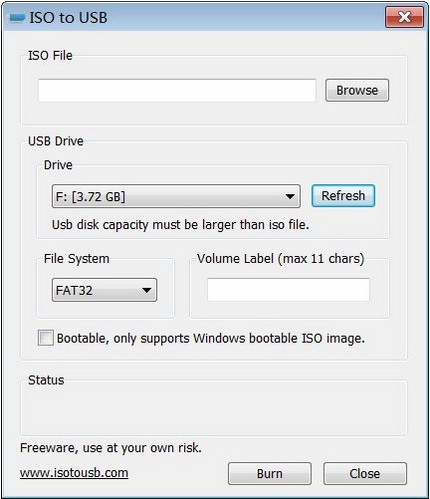 ISO to USB (โปรแกรมแปลงไฟล์ ISO ลง USB แฟลชไดร์ฟ) : 