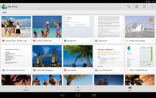 Google Drive (App กูเกิลไดร์ฟ บน Android และ iOS) : 