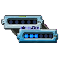 BinClock (โปรแกรม Gadget นาฬิกาแนวใหม่ด้วย เลขฐานสอง)