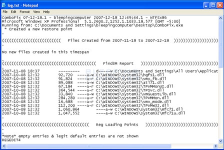 ComboFix (โปรแกรม ComboFix แก้ไข คอมพิวเตอร์ ที่ติดไวรัส) : 