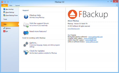 FBackup (โปรแกรม FBackup ตั้งเวลาข้อมูล ฟรี) : 
