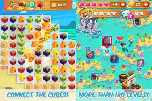Juice Cubes (App เกมส์เรียงบอลสี) : 