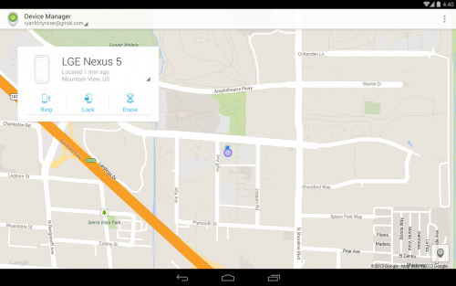 Android Device Manager (App ติดตามมือถือ Android) : 