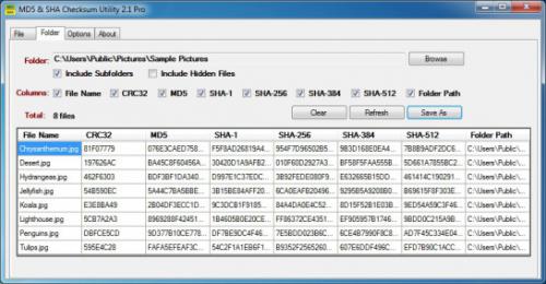 MD5 & SHA Checksum Utility (โปรแกรมตรวจสอบไฟล์เสีย MD5 & SHA Checksum) : 