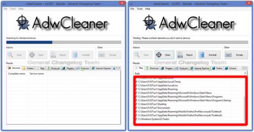 AdwCleaner (โปรแกรม Malwarebytes AdwCleaner  ลบโฆษณา สปายแวร์ ไม่พึงประสงค์) : 