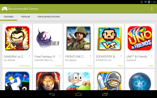 Google Play Games (App ค้นหา เกมส์แอนดรอยด์) : 