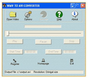 WMV to AVI Converter (โปรแกรมแปลงไฟล์ WMV เป็น AVI) : 